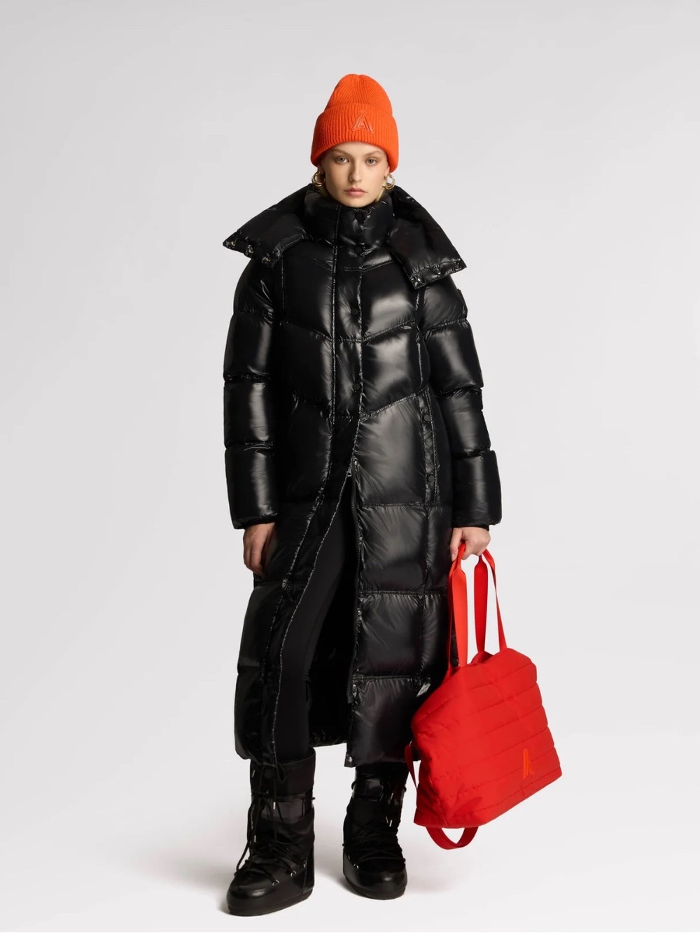 WOMENS ALPENHAUS, MERIBEL, QUILTED MAXI PUFFER WITH REMOVABLE HOOD, S/P